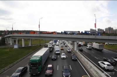 Массовое ДТП на 45 км МКАД в Москве затруднило движение на 3,7 км