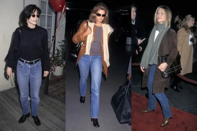 7 стильных осенних образов в духе звезд 90-х &mdash; вдохновляемся Кроуфорд, Энистон и Райдер